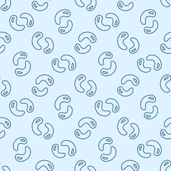 Viruses Bacteria vector Science concept line minimal seamless pattern