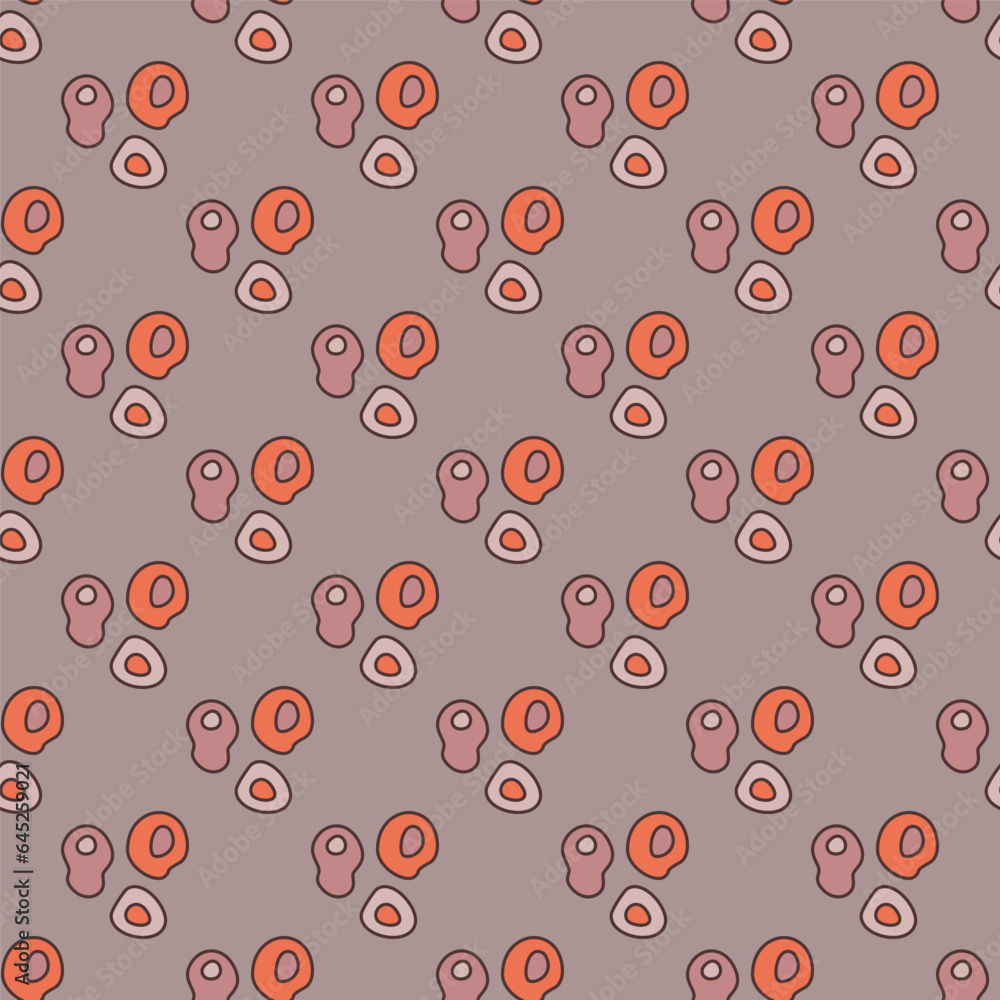 Poster microbes vector bioengineering science colorful seamless pattern