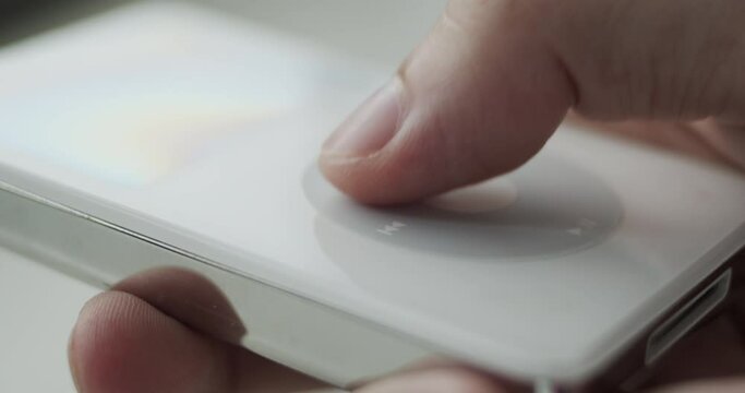 Using Vintage Audio Player With Physical Buttons for Favourite Music Listening