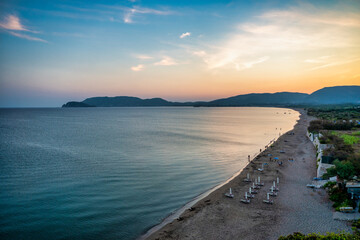 Laganas Bay on the island of Zakhyntos 