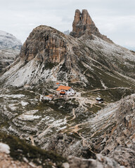 Schutzhütte in den Südtiroler Dolomiten