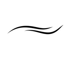 Doodle Of Wind Gust Isolated on a White Background 