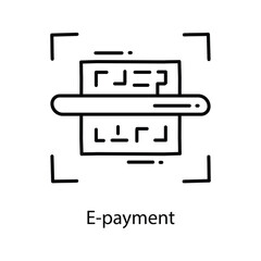 E-payment doodle Icon Design illustration. Marketing Symbol on White background EPS 10 File