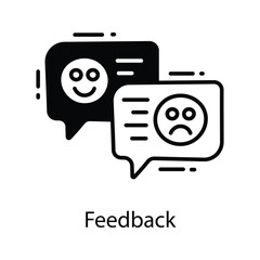 Feedback doodle Icon Design illustration. Marketing Symbol on White background EPS 10 File