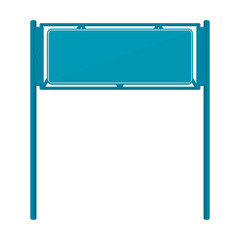 Obraz premium Blank Road Signs