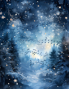 Poster, banner, background for concert, performance, opera, classical music