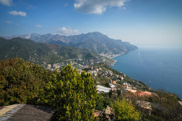 View from Ravello, Amalfi coast, Italy