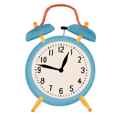 Desk clock hand drawn