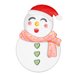 Merry Christmas watercolor set  of  decor santaclaus, snowaman,reinddeer,pine,  bakings sncks, gift boxes,  and bolls. 