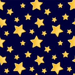 Stars seamless pattern. Vector. Perfect for various projects like textiles, paper crafts, and more.