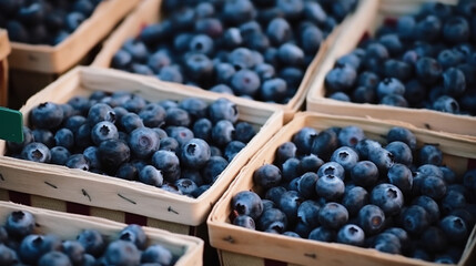 blueberries capturing the essence of summer and providing a tempting treat.