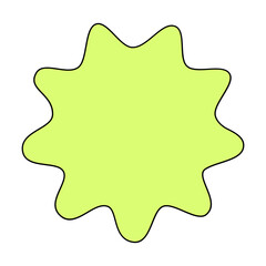 Abstract shape line filled illustration