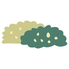 Bush flat illustration