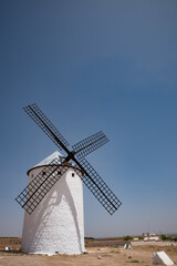 Don Quixote Windmills in Campo de Criptana,  Ciudad Real, Castilla-La Mancha, Spain.