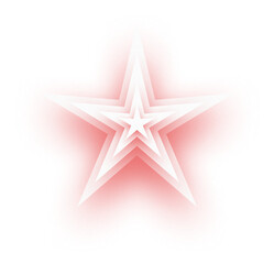 Blending Light, Paper Cut 3D, Flower, Star, and Shadow for Decorative Magic