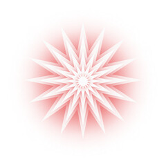 Blending Light, Paper Cut 3D, Flower, Star, and Shadow for Decorative Magic