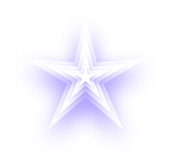 Obraz premium Blending Light, Paper Cut 3D, Flower, Star, and Shadow for Decorative Magic