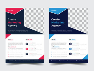 Business Flyer Corporate Flyer Template , vector template design.  marketing, business proposal, promotion, advertise, publication, cover page