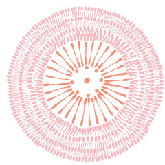 Patterned circle shape