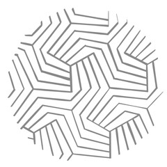 Patterned circle shape