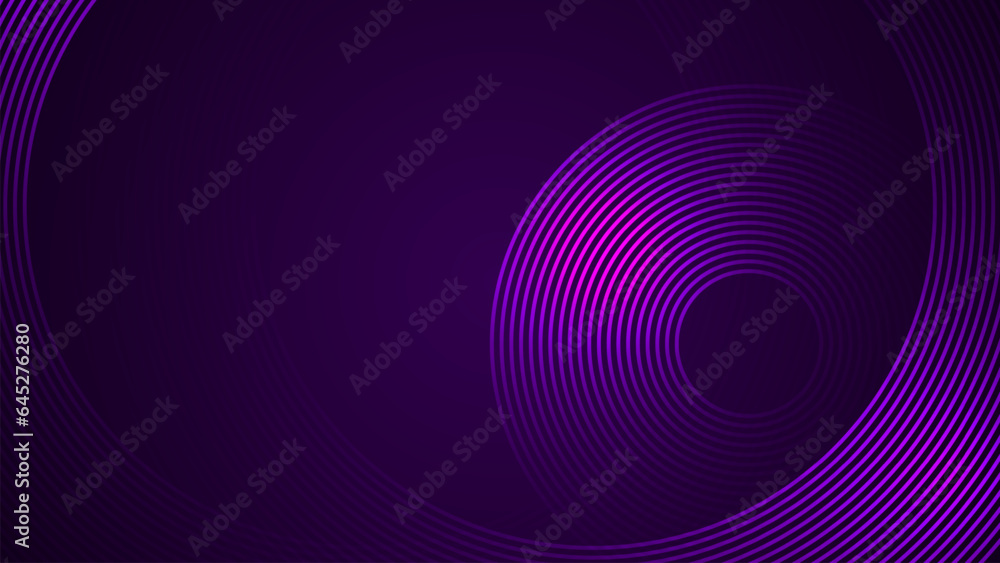 Poster dark violet simple abstract background with lines in a curved style geometric style as the main elem