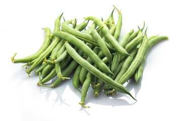 Black eyed peas heap closeup isolated on white
