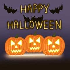 Happy Halloween with ghost pumpkin