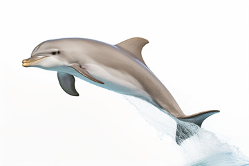 Fototapeta premium a dolphin jumping out of the water