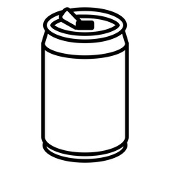 Drink can outline icon - obrazy, fototapety, plakaty