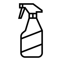 Foggy spray bottle outline icon