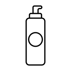 Pump bottle outline icon