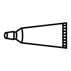 Toothpaste tube outline icon
