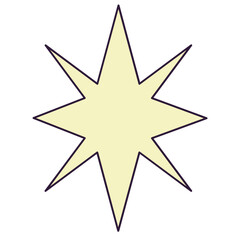 Sparkle line filled illustration