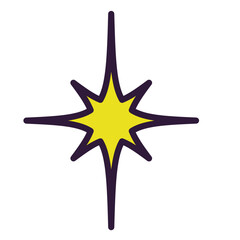 Obraz premium Sparkle line filled illustration