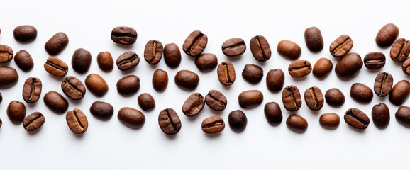 Obraz premium A coffee beans on a white background