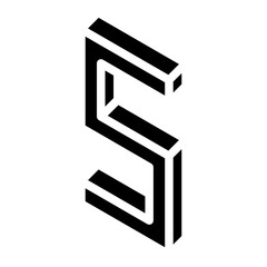 letter S glyph 