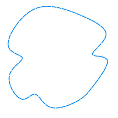 Fototapeta premium cyan abstract dash border frame element design 