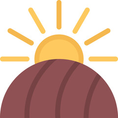 design vector image icons field sun