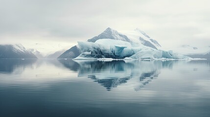 Fototapeta na wymiar cebergs floating in glacial waters, showcasing their translucent beauty
