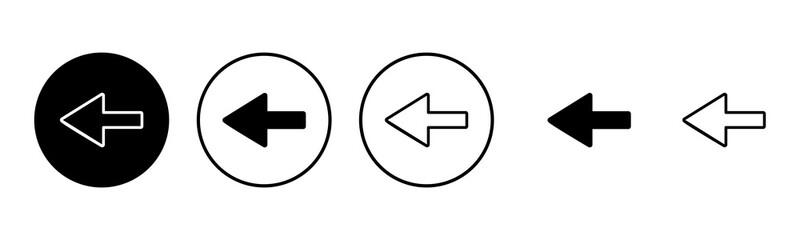 Arrow icon set illustration. Arrow sign and symbol for web design.