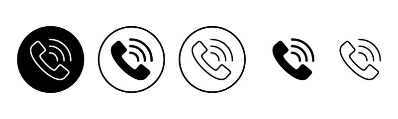 Call icon set illustration. telephone sign and symbol. phone icon. contact us