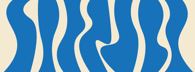 Abstract blue colorful banner art. Cover art pattern background