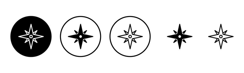 Compass icon set illustration. arrow compass icon sign and symbol