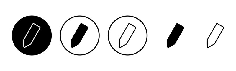 Pencil icon set illustration. pen sign and symbol. edit icon vector
