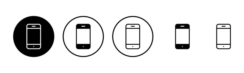 Phone icon set illustration. Call sign and symbol. telephone symbol