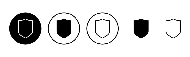 Shield icon set illustration. Protection icon. Security sign and symbol