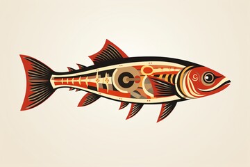 Fototapeta premium Illustration of a fish