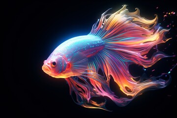 Radiant Neon Fish