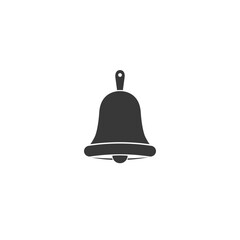 Bell icon vector, alarm solid logo illustration, pictogram isolated  white