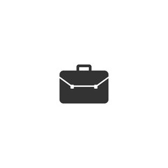 Briefcase vector icon on white